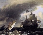 Ludolf Bakhuizen Dutch Vessels on the Sea at Amsterdam USA oil painting artist